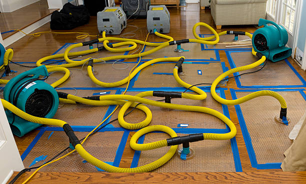 Water damage restoration process in OH